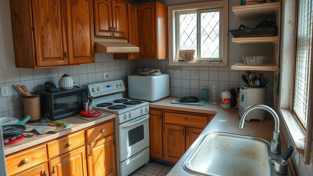 assess kitchen condition thoroughly