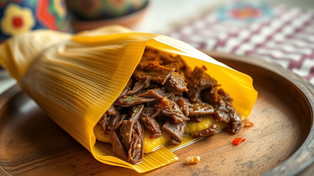 beef tamale calorie range