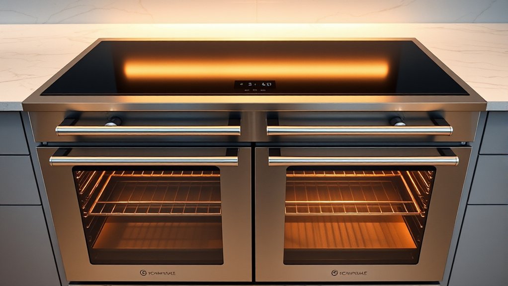 best double oven induction b772u