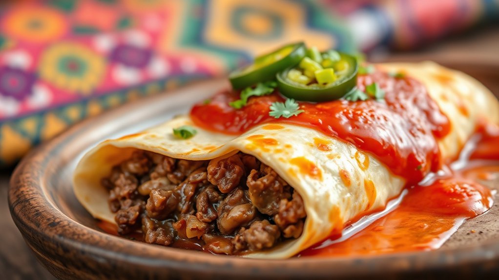 calorie factors in enchiladas