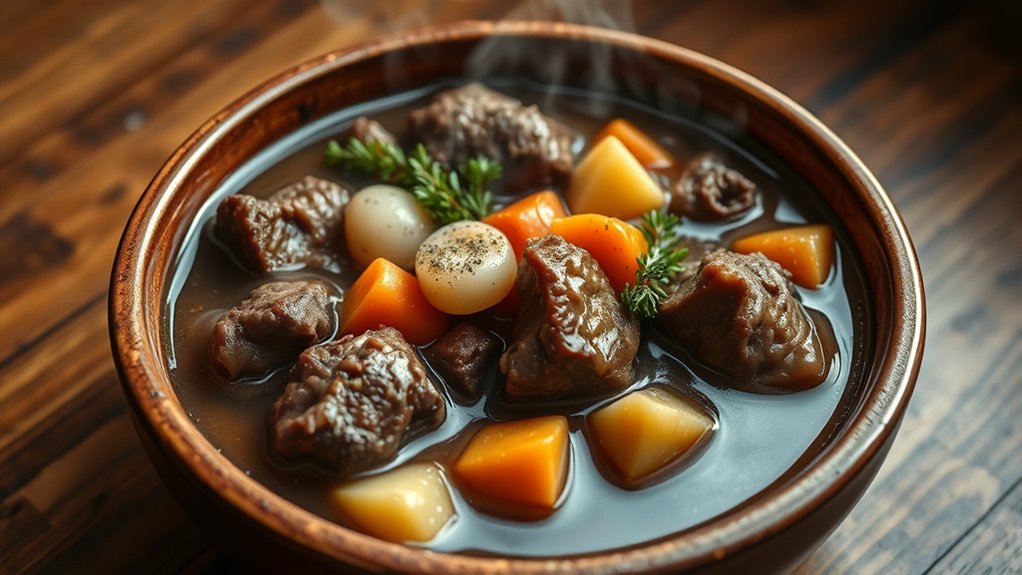 calorie variation in beef stew