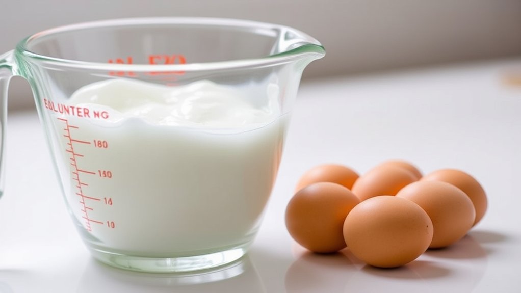 egg white volume estimate