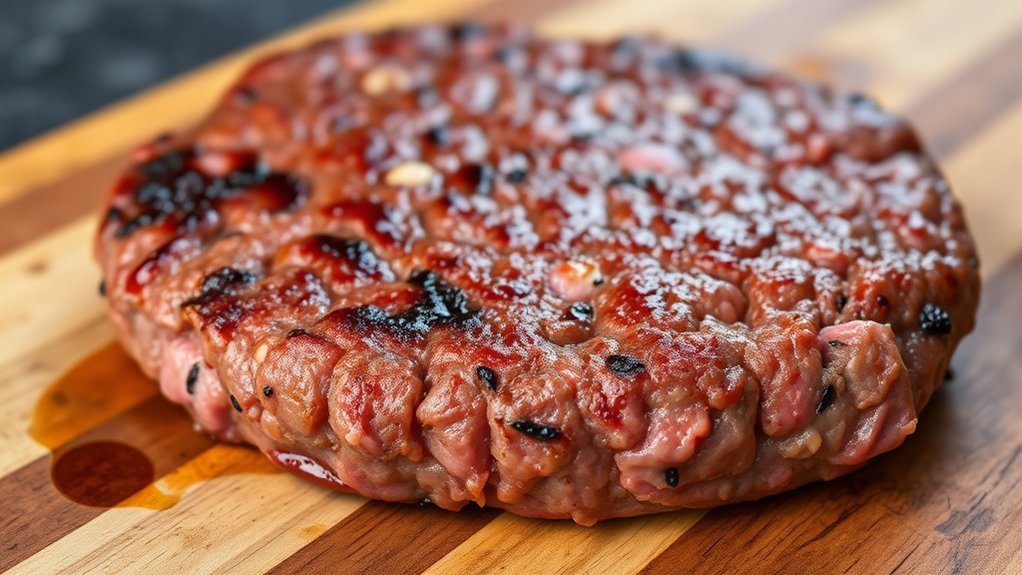 ground beef patty calories
