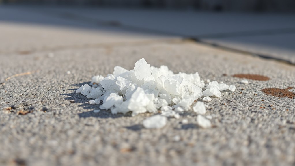 harmful salts weaken concrete