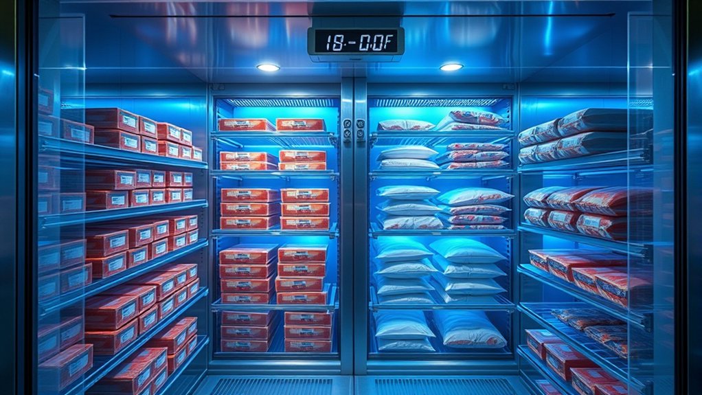 ideal freezer temperature 0 f