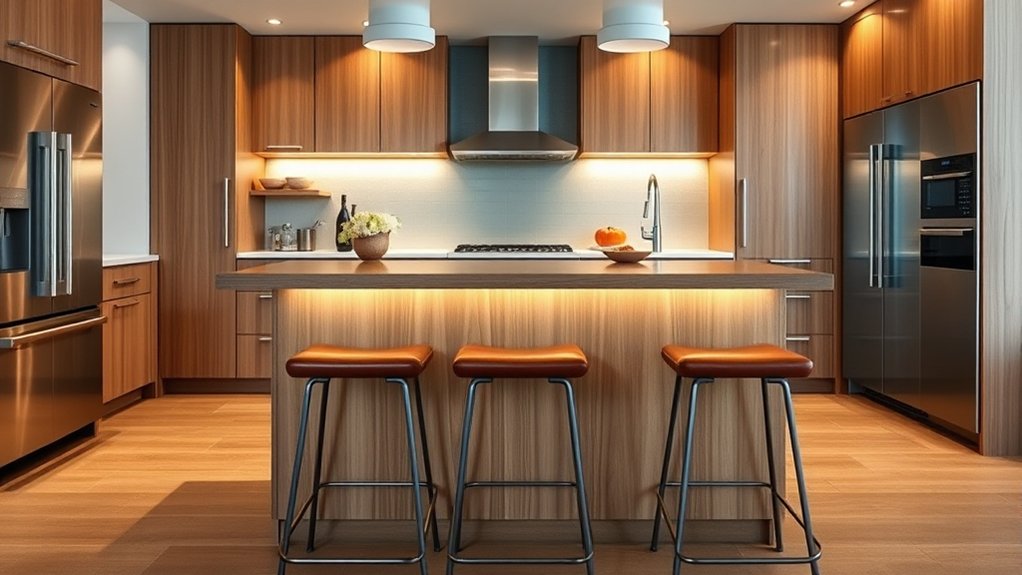 ideal kitchen island height
