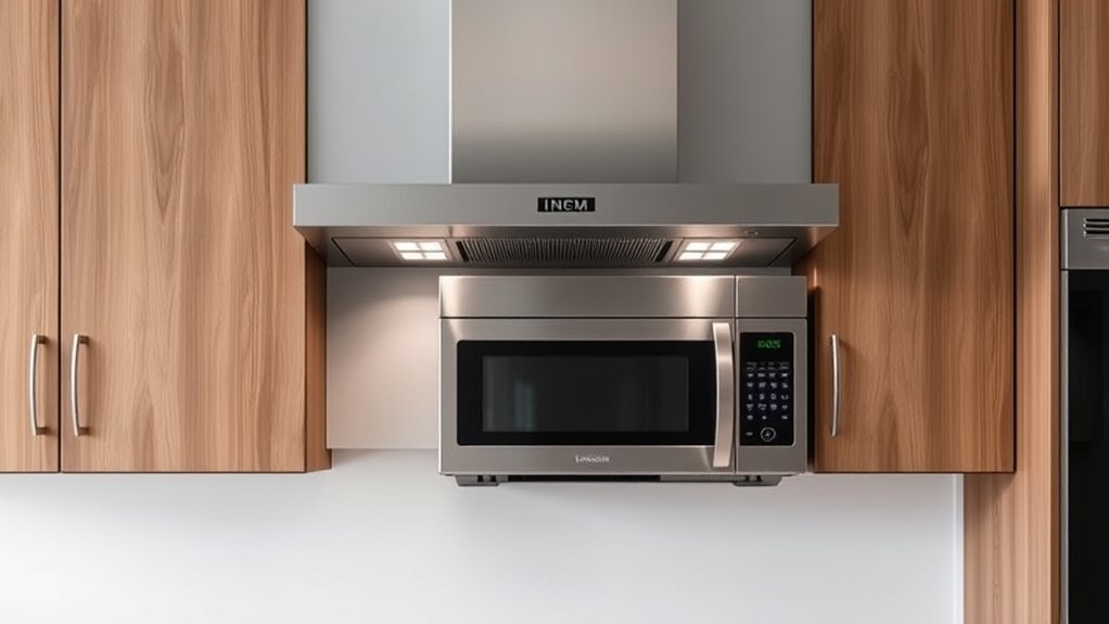microwave range hood combo