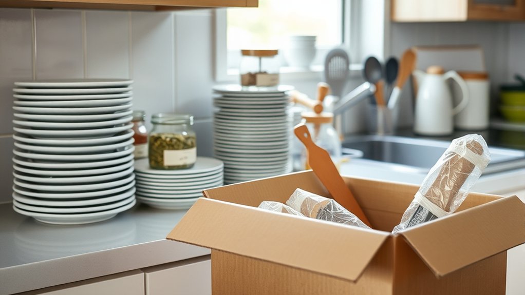 organize declutter pack efficiently