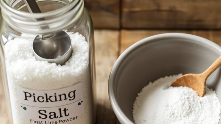 pickling lime differs from salt