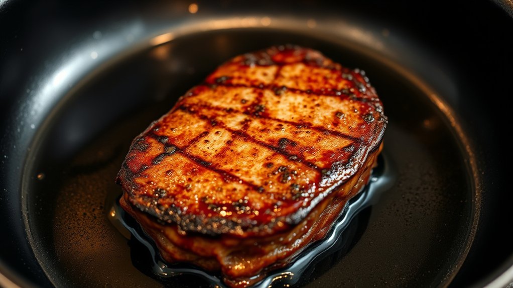 preheat pan for searing