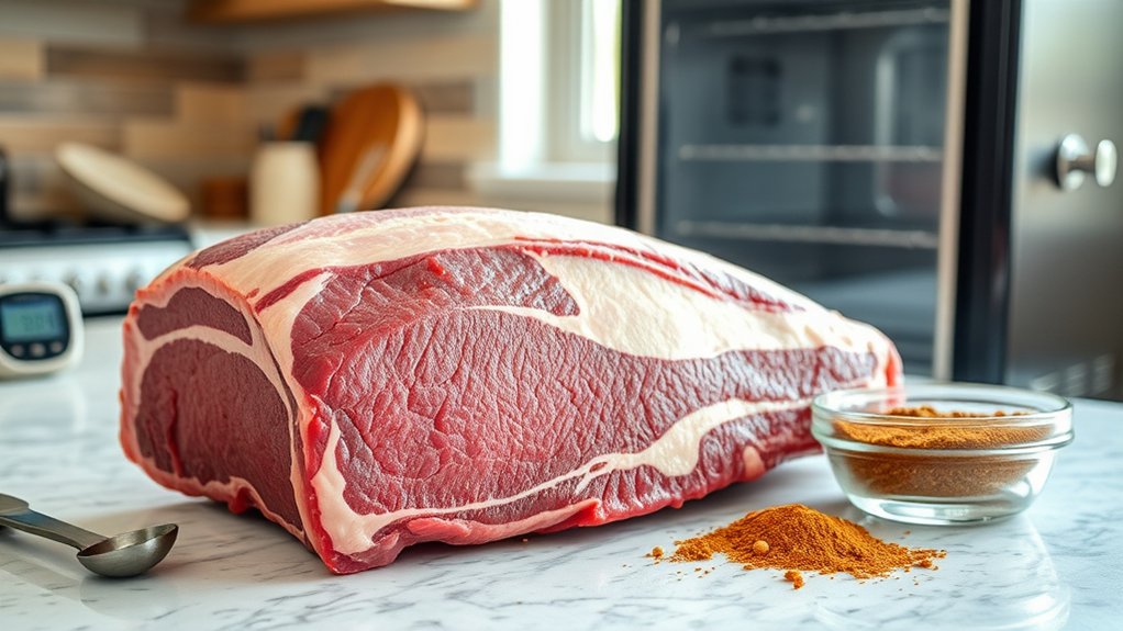 prepare brisket and smoker