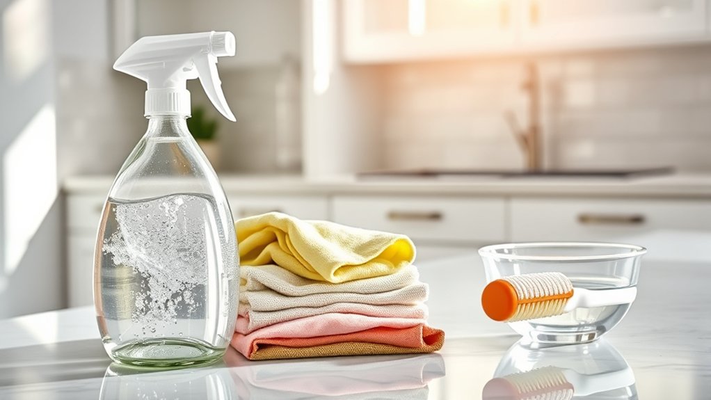 prepare kitchen and supplies