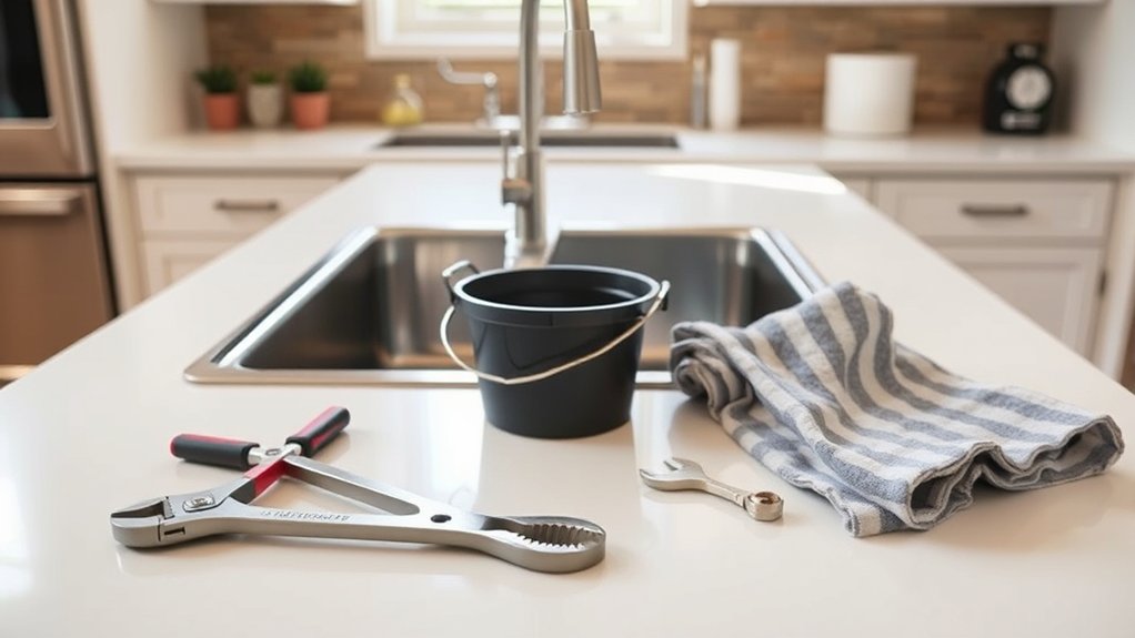 10 Easy Steps to Change Your Kitchen Faucet 2 prepare tools and workspace