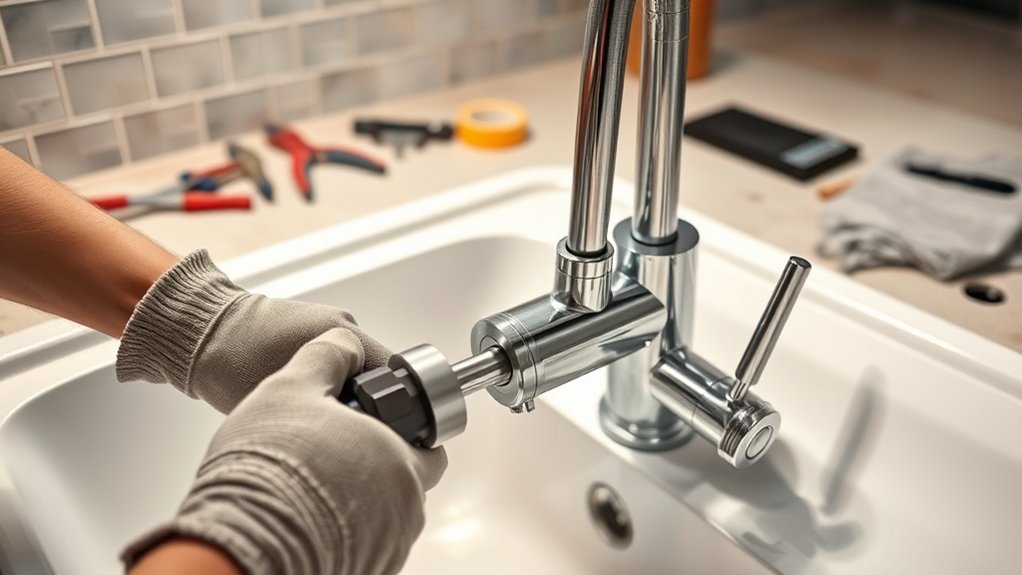 replace kitchen faucet easily 7dxkg
