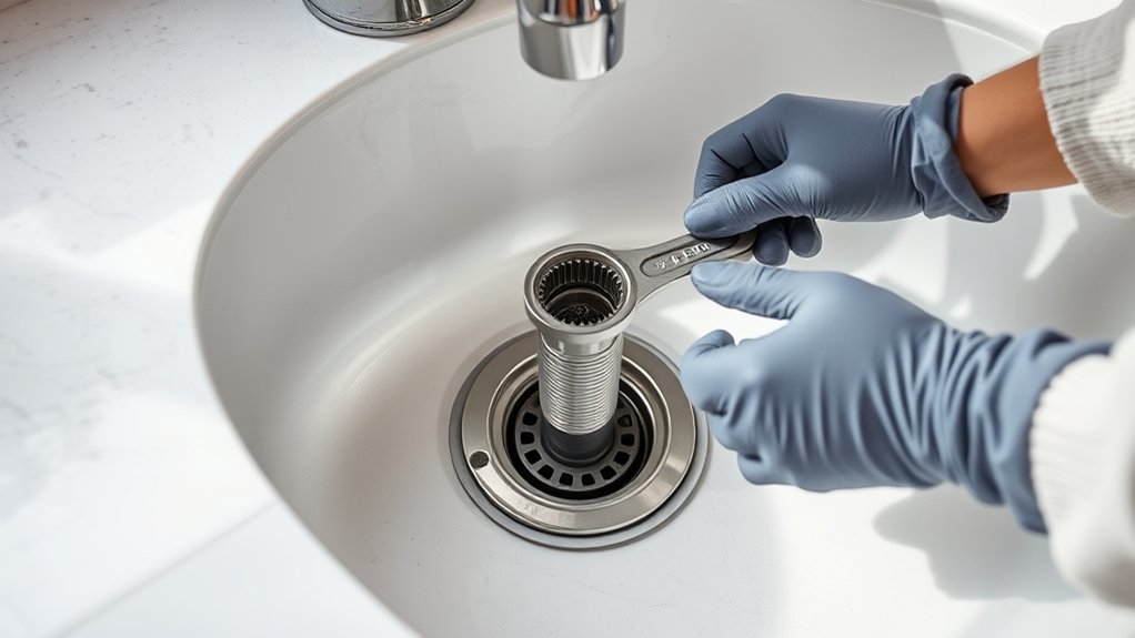 replace kitchen sink drain tbamv
