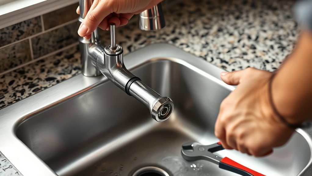 replace kitchen sink faucet 304i8