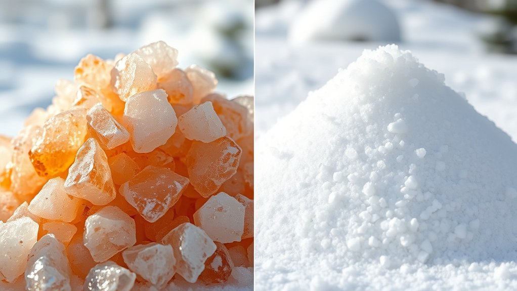 rock salt versus ice melt