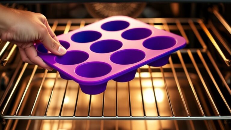 safe silicone baking placement
