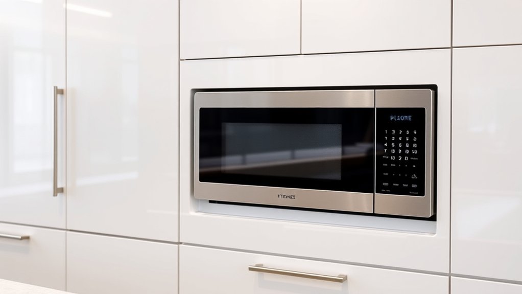 7 Stylish Built-In Microwave Cabinets for Your Dream Kitchen 2 seamless microwave cabinetry solution