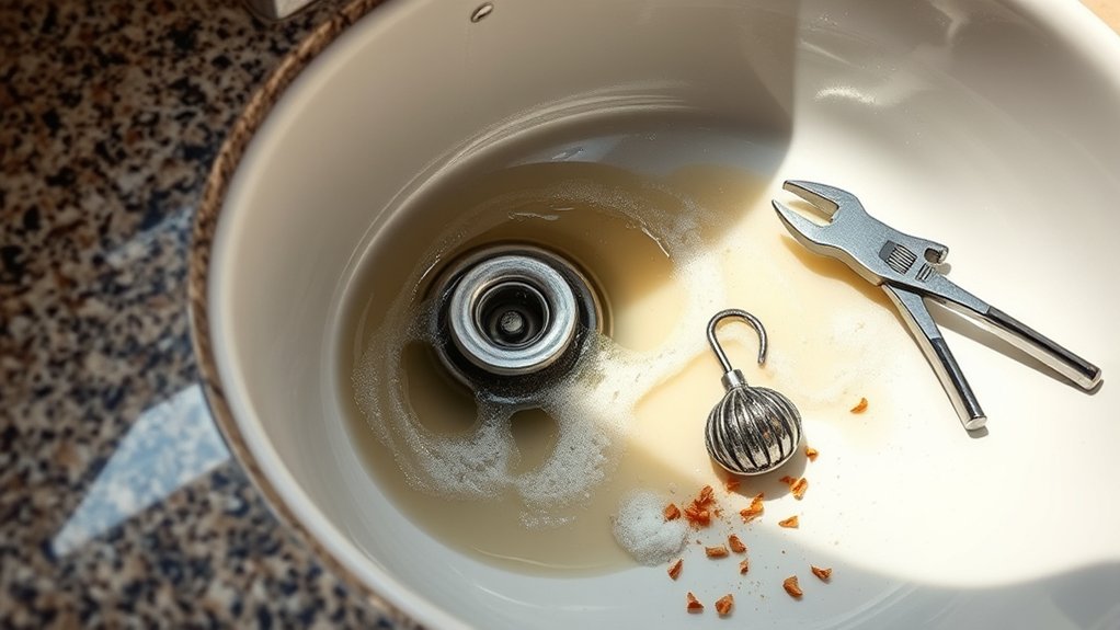 signs of a clogged sink