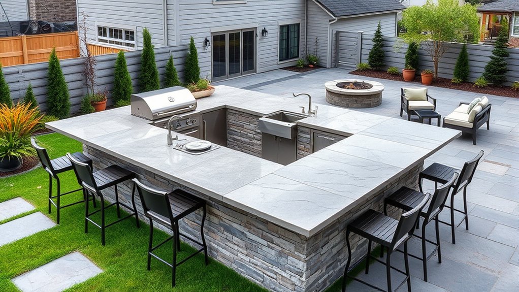 How Much Does an Outdoor Kitchen Cost Based on 7 Key Factors? 2 size and layout costs