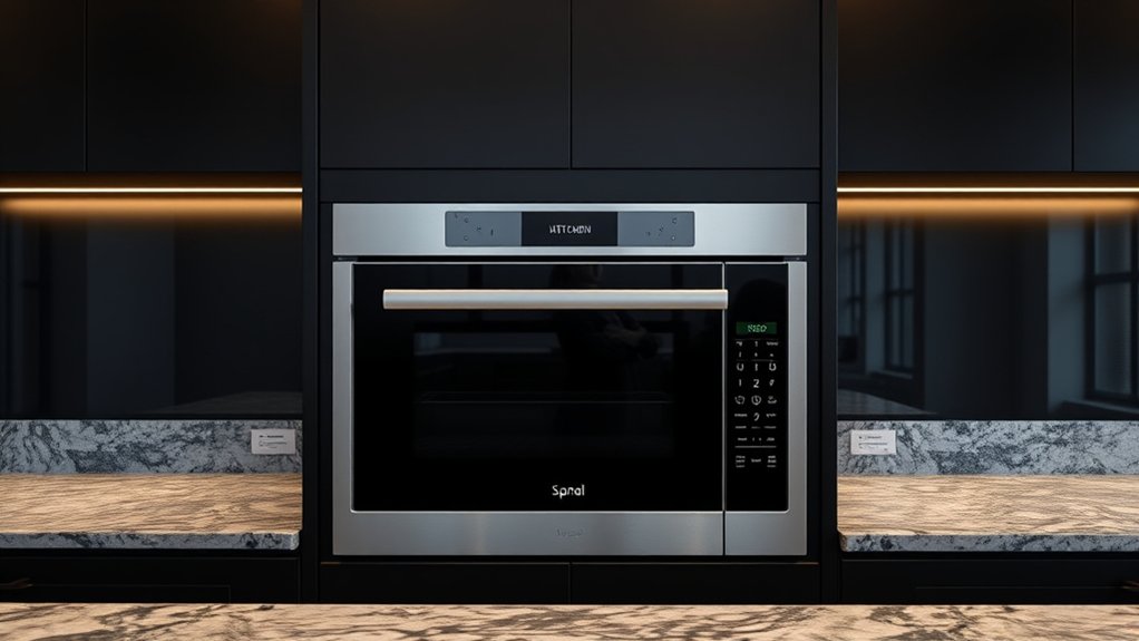 sleek integrated cooking appliance