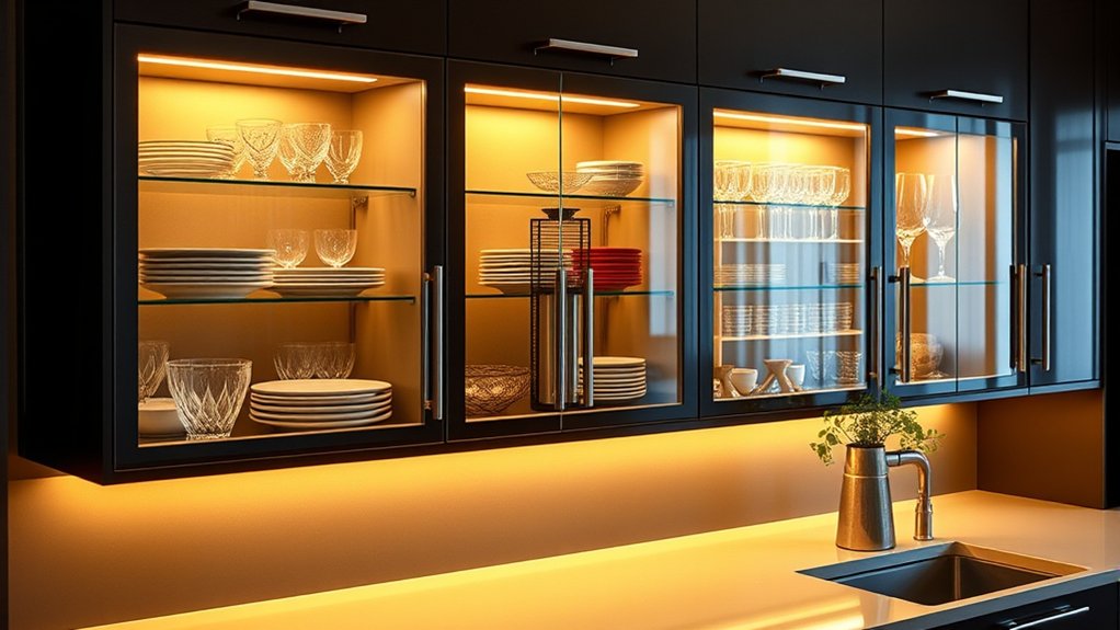 stylish glass cabinet decor s3vkh