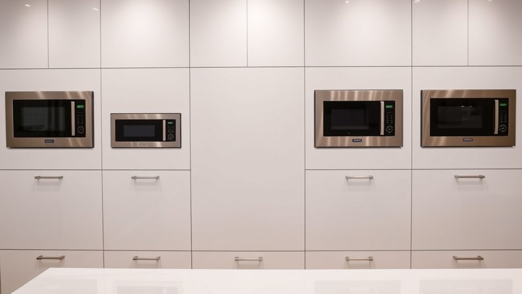 stylish microwave cabinet ideas vbzc7