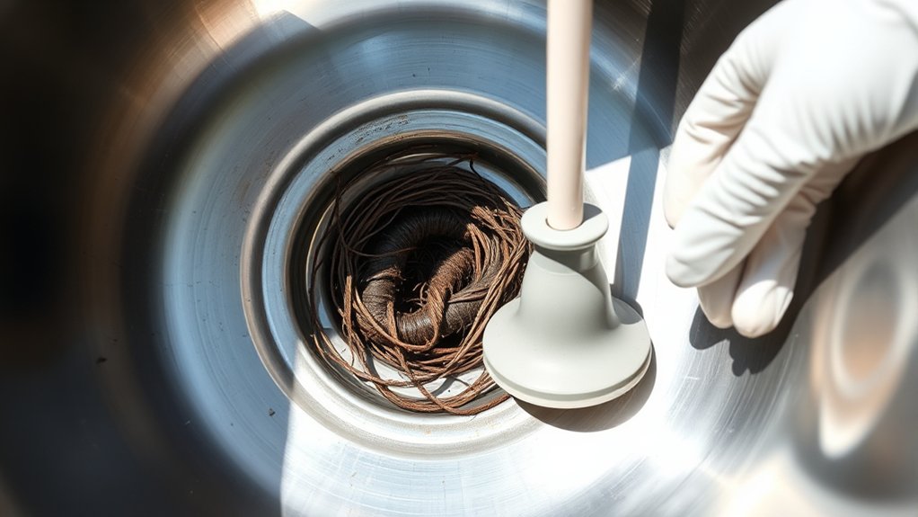 unclog kitchen sink methods
